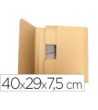 CAJA PARA EMBALAR Q-CONNECT LIBRO MEDIDAS 400X290X75 MM ESPESOR CAR...