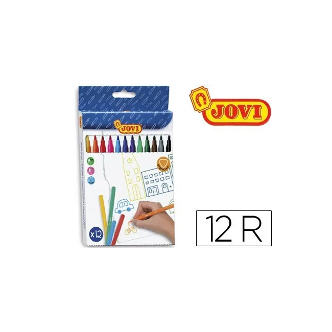 ROTULADOR JOVI CAJA 12 COLORES