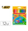 LAPICES CERA PLASTIDECOR CAJA DE 12 COLORES