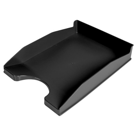 BANDEJA SOBREMESA PLASTICO Q-CONNECT NEGRO OPACO