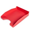 BANDEJA SOBREMESA PLASTICO Q-CONNECT ROJO OPACO
