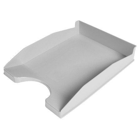 BANDEJA SOBREMESA PLASTICO Q-CONNECT GRIS OPACO