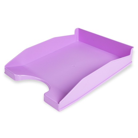 BANDEJA SOBREMESA PLASTICO Q-CONNECT LAVANDA OPACO