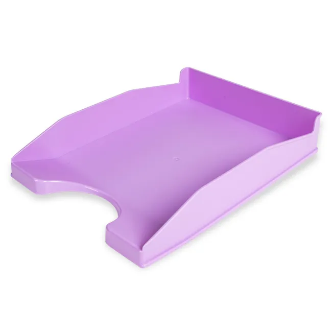 BANDEJA SOBREMESA PLASTICO Q-CONNECT LAVANDA OPACO