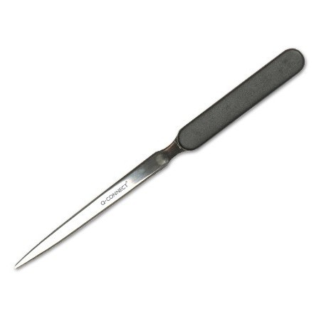 ABRECARTAS Q-CONNECT CON MANGO DE PLASTICO NEGRO
