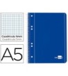 CUADERNO ESPIRAL LIDERPAPEL A5 MICRO SERIE AZUL TAPA BLANDA 80H 80 ...