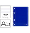 CUADERNO ESPIRAL LIDERPAPEL A5 MICRO SERIE AZUL TAPA BLANDA 80H 80 ...