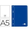 CUADERNO ESPIRAL LIDERPAPEL A5 MICRO SERIE AZUL TAPA BLANDA 80H 80 ...