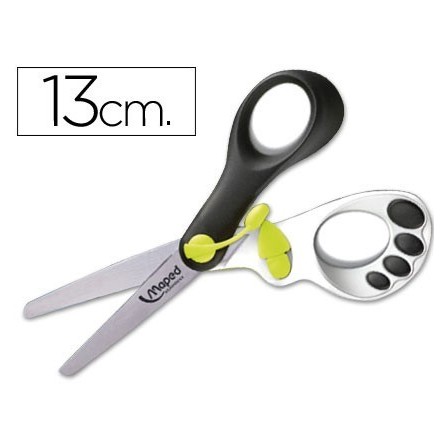 TIJERA ESCOLAR MAPED MAGIC UP KOOPY 13CM- CON RESORTE PARA FACILITA...