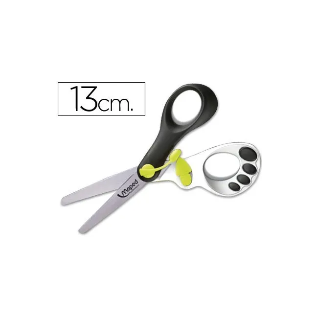 TIJERA ESCOLAR MAPED MAGIC UP KOOPY 13CM- CON RESORTE PARA FACILITA...