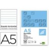 RECAMBIO LIDERPAPEL A5 120 HOJAS 80G/M2 HORIZONTAL SIN MARGEN 6 TAL...