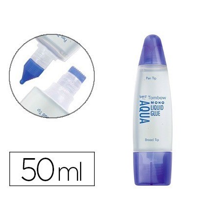 PEGAMENTO COLA LIQUIDA TOMBOW TRANSPARENTE AQUA PERMANENTE CON 2 PU...
