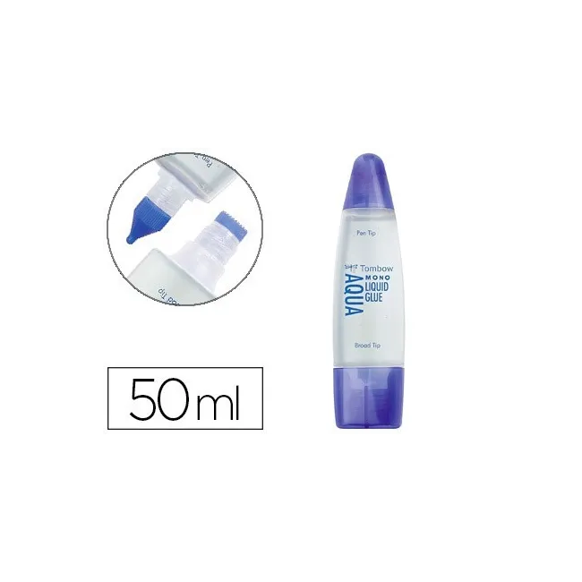 PEGAMENTO COLA LIQUIDA TOMBOW TRANSPARENTE AQUA PERMANENTE CON 2 PU...