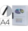 CARPETA LIDERPAPEL DOSSIER PINZA LATERAL 35445 POLIPROPILENO DIN A4...