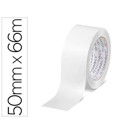 CINTA ADHESIVA Q-CONNECT POLIPROPILENO BLANCA 66 MT X 50 MM -PARA E...