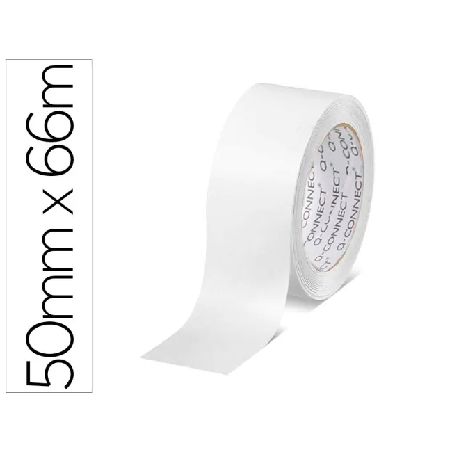CINTA ADHESIVA Q-CONNECT POLIPROPILENO BLANCA 66 MT X 50 MM -PARA E...