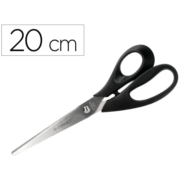 TIJERA OFICINA Q-CONNECT INOXIDABLE 8" -20 CM -BLISTER