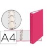 CARPETA DE 4 ANILLAS 30MM REDONDAS EXACOMPTA A4 CARTON FORRADO ROSA