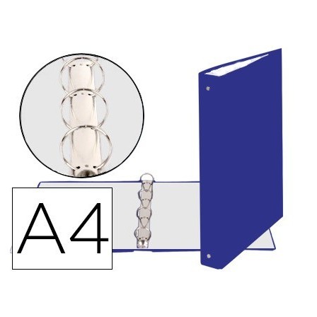 CARPETA DE 4 ANILLAS 30MM REDONDAS EXACOMPTA DIN A4 CARTON FORRADO ...