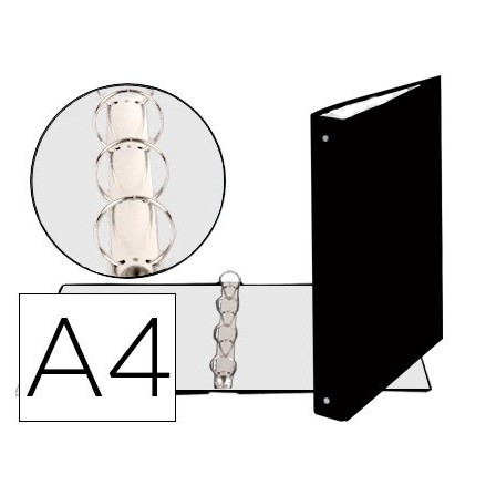 CARPETA DE 4 ANILLAS 30MM REDONDAS EXACOMPTA DIN A4 CARTON FORRADO ...