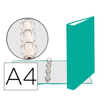 CARPETA DE 4 ANILLAS 30MM REDONDAS EXACOMPTA DIN A4 CARTON FORRADO ...