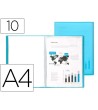 CARPETA LIDERPAPEL ESCAPARATE 47482 10 FUNDAS POLIPROPILENO TRASLUC...