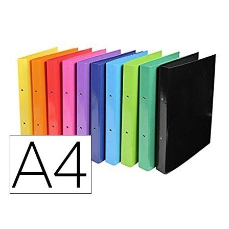 CARPETA EXACOMPTA IDERAMA 2 ANILLAS 30 MM DIN A4 CARTON FORRADO PVC...