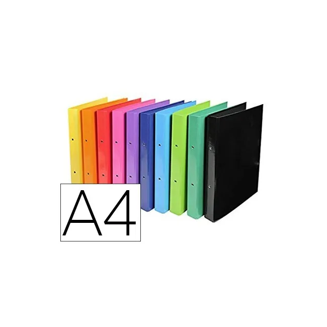 CARPETA EXACOMPTA IDERAMA 2 ANILLAS 30 MM DIN A4 CARTON FORRADO PVC...