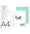 CARPETA LIDERPAPEL ESCAPARATE 10 FUNDAS POLIPROPILENO DIN A4 VERDE ...