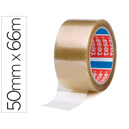 CINTA ADHESIVA TESA TRANSPARENTE 66 MT X 50 MM -PARA EMBALAJE