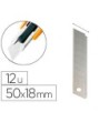 REPUESTO CUTER ANCHO METALICO Q-CONNECT 0,5X18 MM -ESTUCHE DE 12 CU...