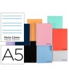 CUADERNO ESPIRAL LIDERPAPEL A5 WONDER TAPA PLASTICO 80H 90G PAUTA 3...