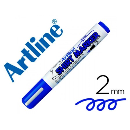 ROTULADOR ARTLINE CAMISETA EKT-2 AZUL -PUNTA REDONDA 2 MM -PARA USO...