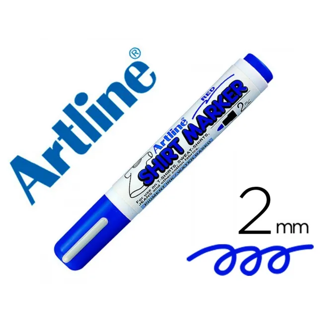 ROTULADOR ARTLINE CAMISETA EKT-2 AZUL -PUNTA REDONDA 2 MM -PARA USO...