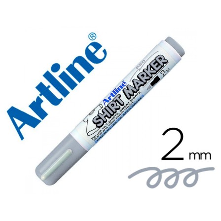 ROTULADOR ARTLINE CAMISETA EKT-2 GRIS PUNTA REDONDA 2 MM PARA USO E...