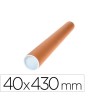 TUBO DE CARTON Q-CONNECT PORTADOCUMENTOS TAPA PLASTICO 40X430 MM