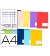 LIBRETA LIDERPAPEL SMART A4 TAPA BLANDA 80 HOJAS 60G/M2 CUADRO 5 MM...