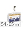 IDENTIFICADOR CON PINZA GIRATORIA DURABLE ACRILICO HORIZONTAL CON U...