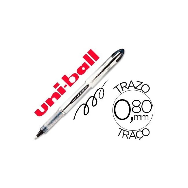 ROTULADOR UNI-BALL ROLLER UB-200 VISION NEGRO 0,8 MM -UNIDAD