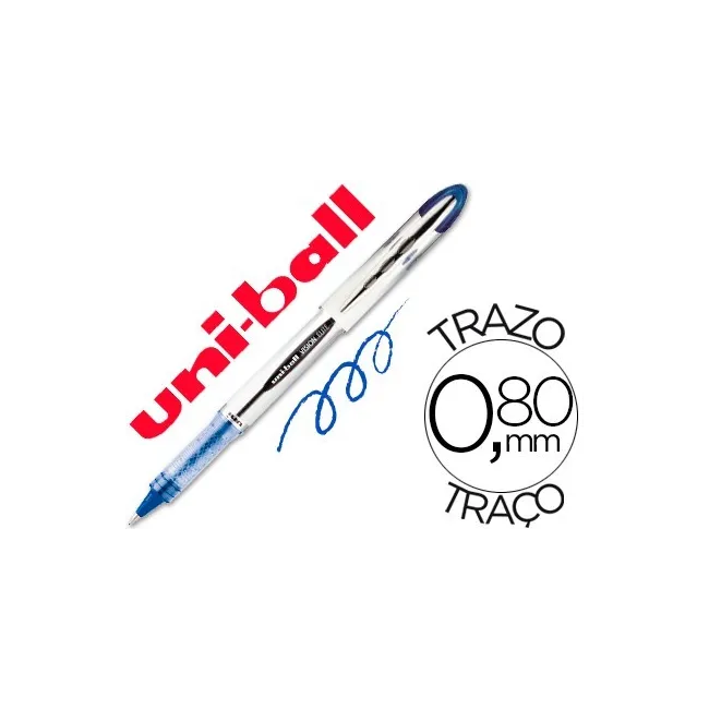 ROTULADOR UNI-BALL ROLLER UB-200 VISION AZUL 0,8 MM -UNIDAD