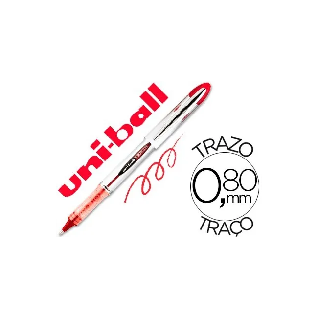 ROTULADOR UNI-BALL ROLLER UB-200 VISION ROJO 0,8 MM -UNIDAD