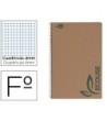 CUADERNO ESPIRAL LIDERPAPEL FOLIO ECOUSE TAPA CARTULINA KRAFT 80H P...