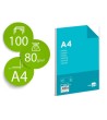 PAPEL LIDERPAPEL A4 80G/M2 PAQUETE DE 100 BLANCO