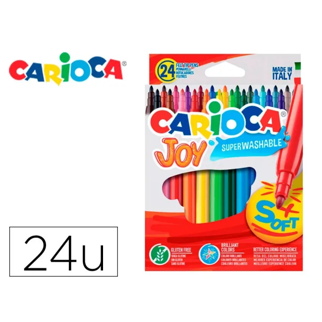 ROTULADOR CARIOCA JOY CAJA DE 24 COLORES
