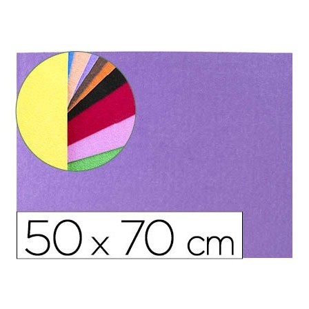 GOMA EVA LIDERPAPEL 50X70CM 60G/M2 ESPESOR 2MM TEXTURA TOALLA LILA