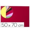 GOMA EVA LIDERPAPEL 50X70CM 60G/M2 ESPESOR 2MM TEXTURA TOALLA ROJO
