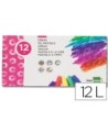 LAPICES CERA BLANDA LIDERPAPEL -CAJA DE 12 COLORES