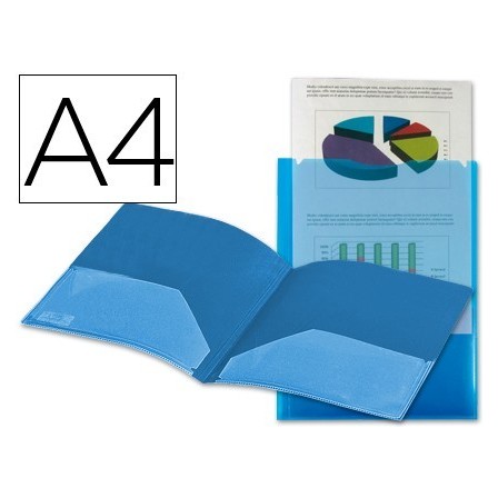 CARPETA LIDERPAPEL DOSSIER DOS BOLSAS CANGURO 45682 POLIPROPILENO D...