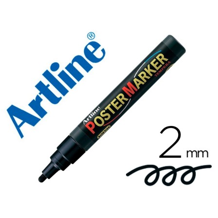 ROTULADOR ARTLINE POSTER MARKER EPP-4-NEG PUNTA REDONDA 2 MM COLOR ...