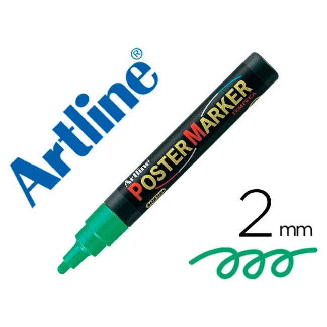 ROTULADOR ARTLINE POSTER MARKER EPP-4-VER PUNTA REDONDA 2 MM COLOR ...